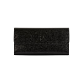 Zoozie Bags Paris Cartera de Mujer Negra Piel Auténtica 100% 19x3x10 cm